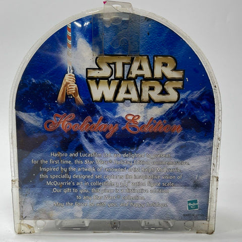 Hasbro Star Wars Holiday Edition C-3PO R2-D2 McQuarrie Art 3.75 Inch Sealed New