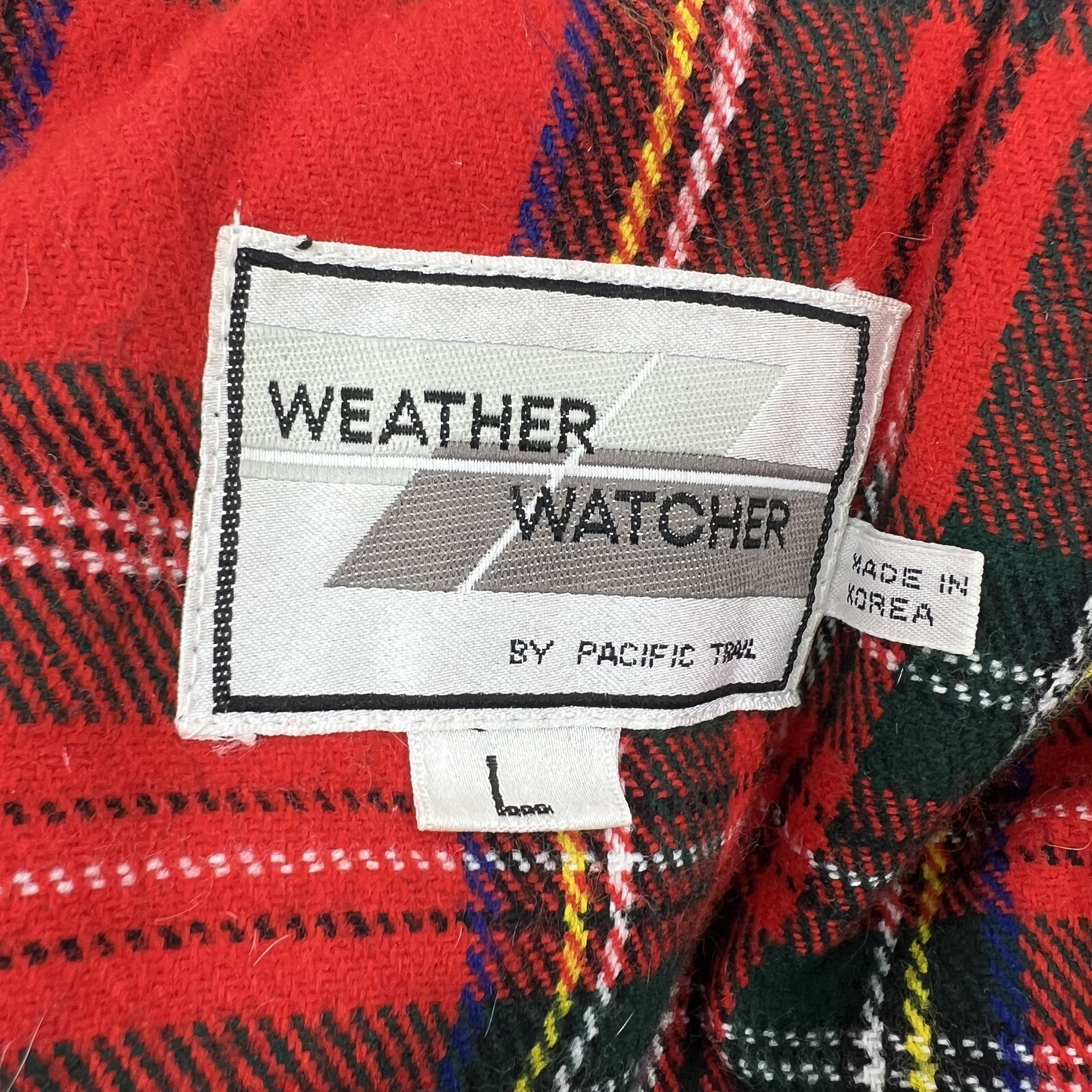 Vintage 80s Pacific Trail Weather Watcher Plaid Lined Parka Coat Men's L