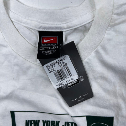 Nike New York Jets Chad Pennington Autographed Shirt White Men's Sz XL NWT
