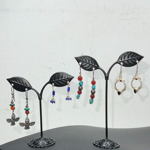 925 Sterling Silver Dangle Earrings 15.2g 4 Pair
