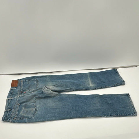 Vintage 90s Levi's Men's Blue Faded Straight Leg Denim Jeans Sz 36x30