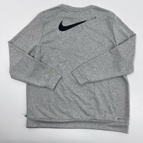 Nike Men's Gray Baseball Dri-FIT Sweatshirt Embroidered #42 Patches Sz XL