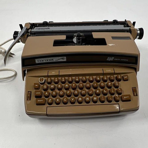 Vintage Smith-Corona Coronet Super 12 Electric Typewriter with Hard Case