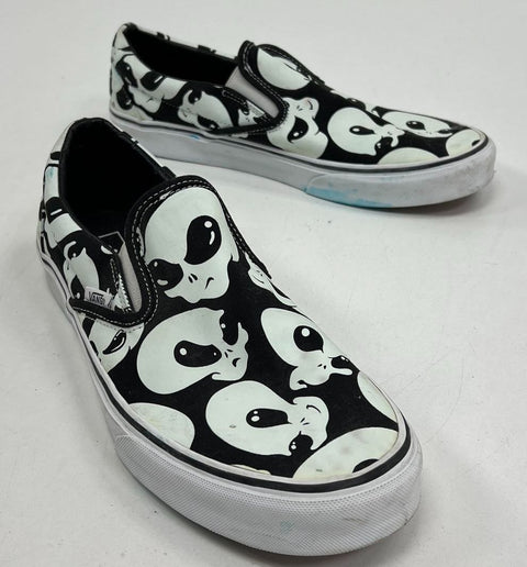 Vans Classic Slip-On Alien Ghost Glow In The Dark Skate Shoes Men's Size 11