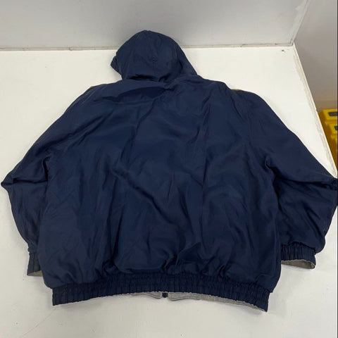 Vintage Y2K Puma Blue NFL LA Rams Reversible Hooded Jacket Men's XL