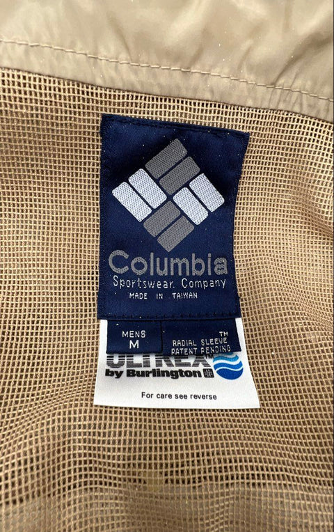 Vintage 90s Columbia Men's Tan Brown Ultrex Hunting Upland Field Jacket Size M