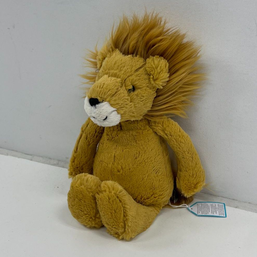 Collectible JellyCat London Bashful Lion Plush Toy Stuffed Animal
