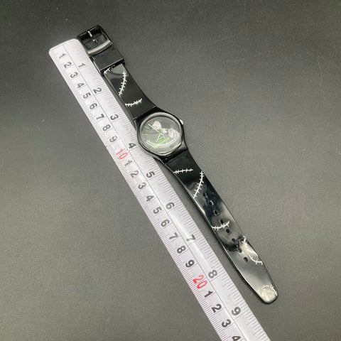 Disney Tim Burton Frankenweenie Wristwatch Victor Sparky Stitch Pattern Strap