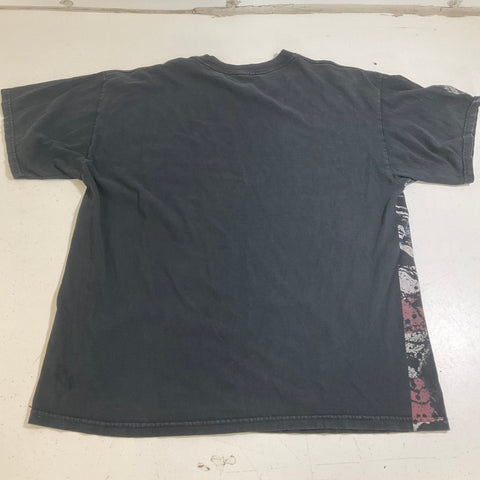 Vintage Y2K Miami Ink T-Shirt Biker Skeleton Motorcycle Graphic Tee Alstyle Tag