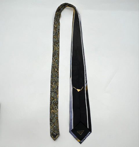 Vintage 90s Vitaliano Pancaldi Men's Silk Tie Multicolor Abstract Paisley Italy