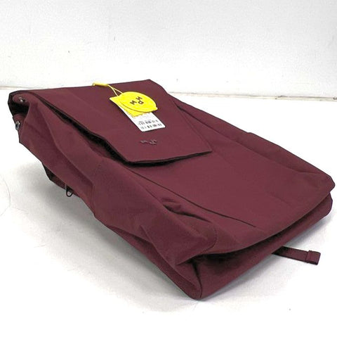 MAH Burgundy Minimalist Flap Top Backpack Rucksack MR20B195S06 NWT