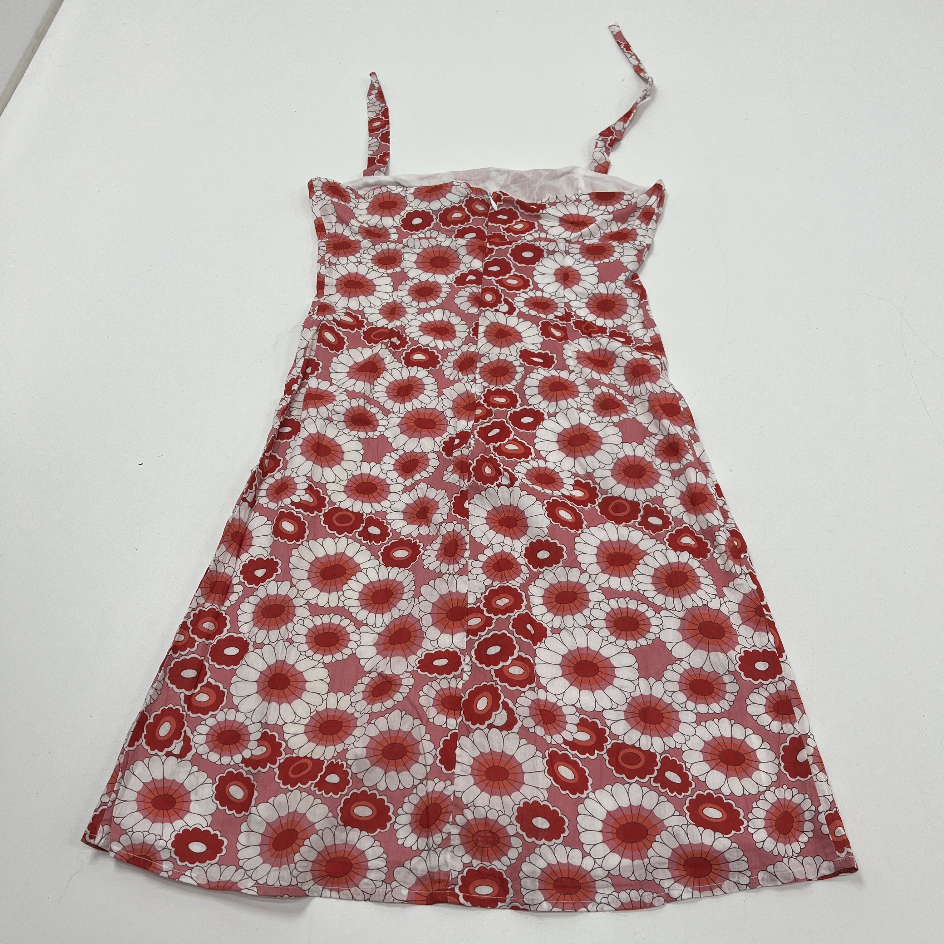 NWT French Connection Pink Floral Halter Midi Dress Broken Strap Women's Size 2