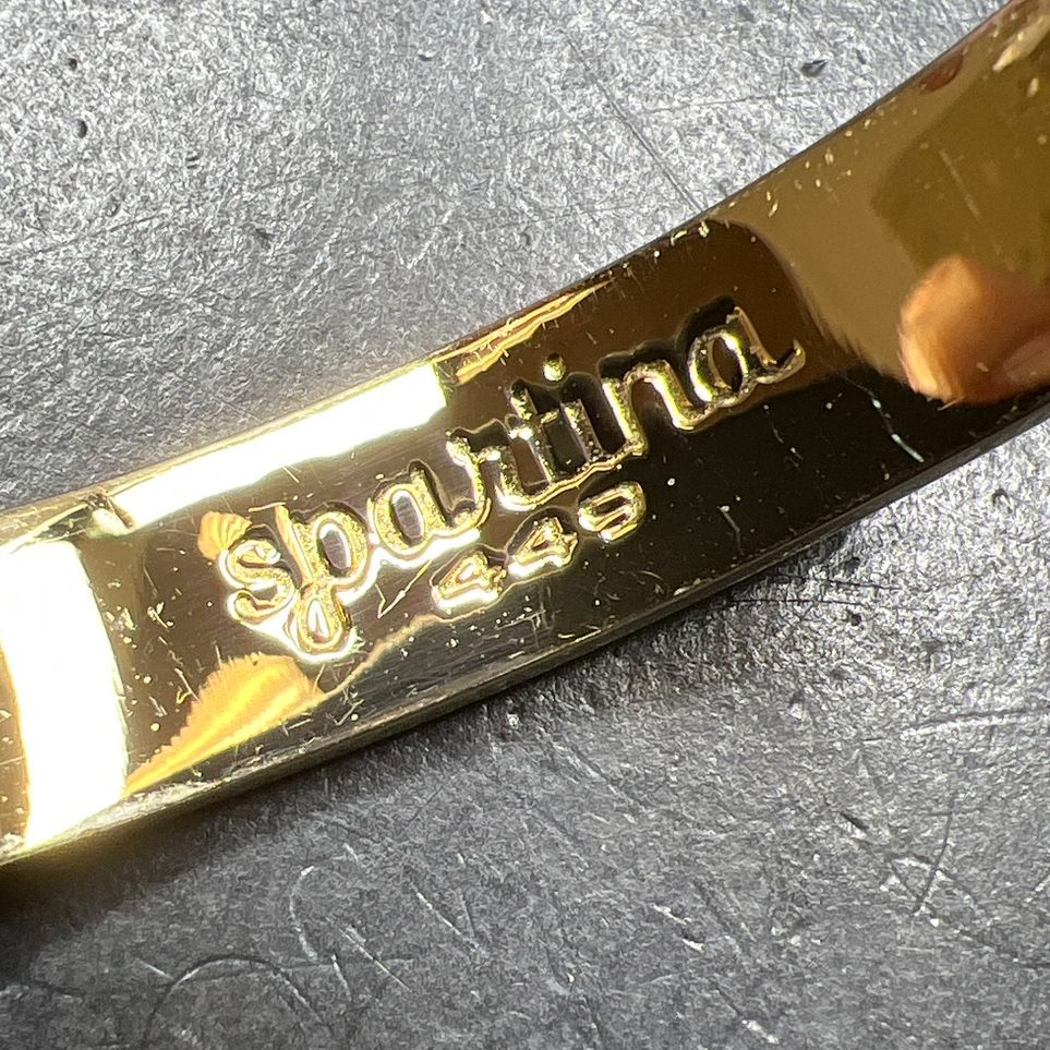 Spartina 449 Daufuskie Island SC Blue White Enamel Hinged Bangle Bracelet