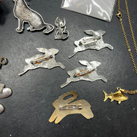 Animal & Insects Jewelry Bracelets Rings Necklaces Lot Assorted Pieces
