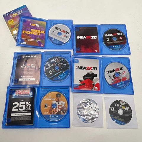 Madden NBA 2K FIFA 7 PlayStation 4 PS4 Game Lot Sports