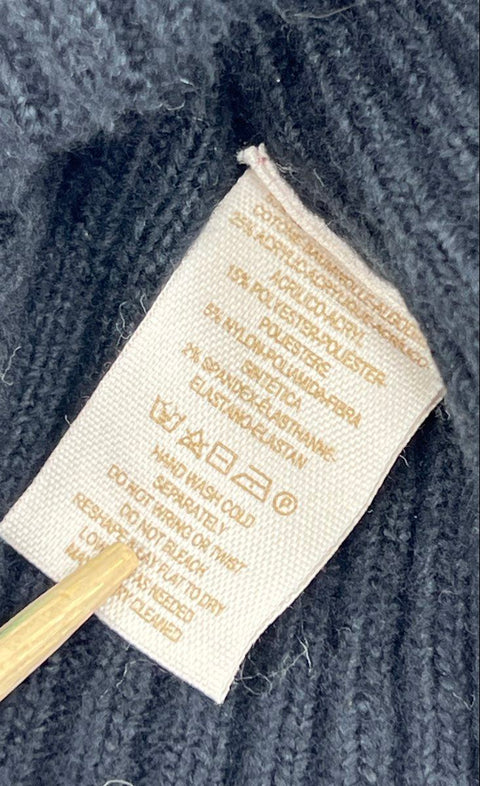 Free People Women's Rattlesnake Knit Sweater Gray V-Neck Tunic Boho Sz S NWT