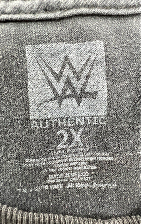 John Cena WWE Hustle Loyalty Respect Never Give Up T-Shirt Authentic Sz 2X