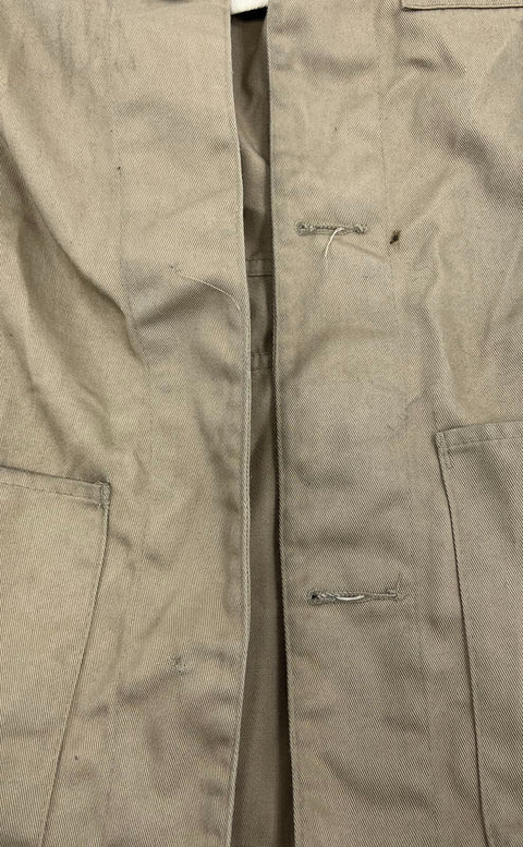 Vintage 80s Bob Allen Tan Shooting Hunting Field Jacket Leather Pad Mens 38