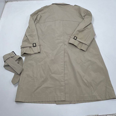 Vintage 80s Gleneagles Double Breasted Belted Trench Coat Raincoat Sz 42 REG