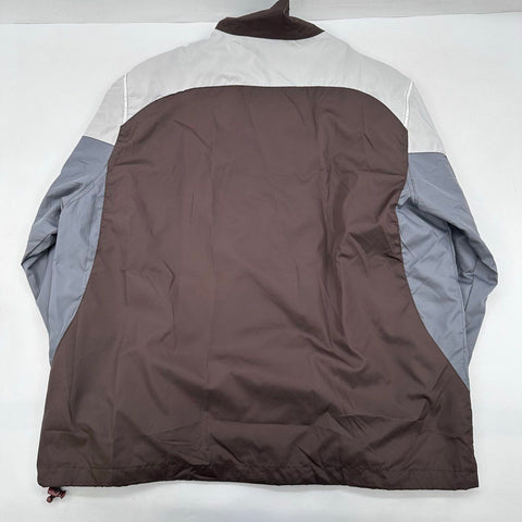 Vintage Reebok Men's Cleveland Browns NFL Full Zip Windbreaker Brown XL NWT