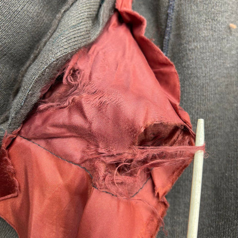 Vintage 70s Faux Fur Teddy Coat A-Line Jacket Large Collar Brown Sz S M