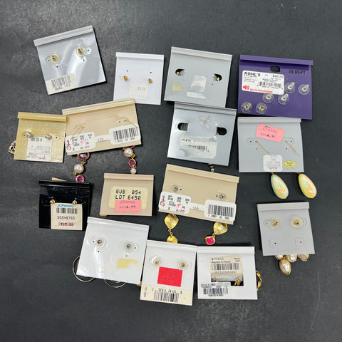 Vintage 80s 90s Costume Earring Lot of 15 JCPenney Charter Club Cézanne