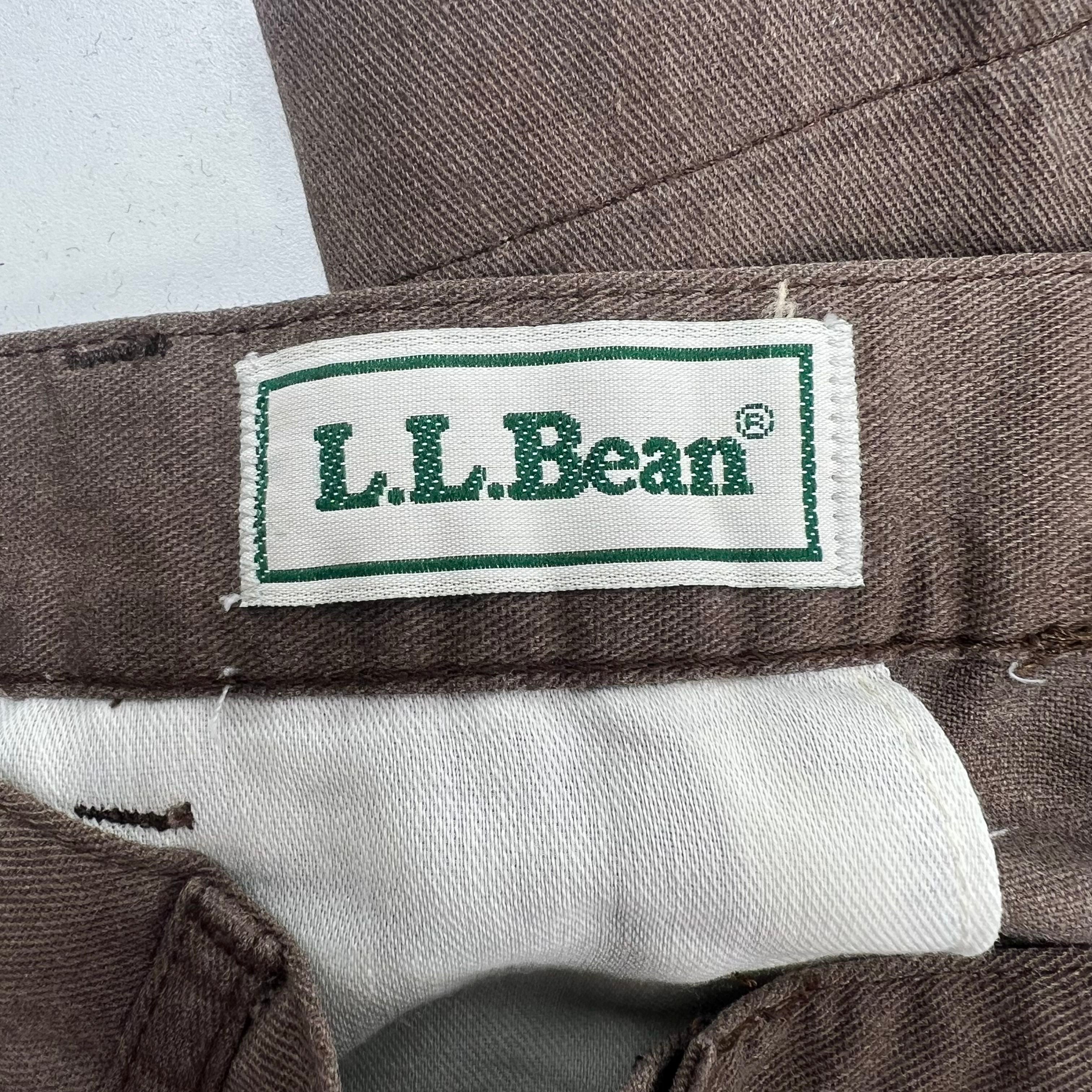 Vintage L.L. Bean Brown Cropped Pants Women's Small