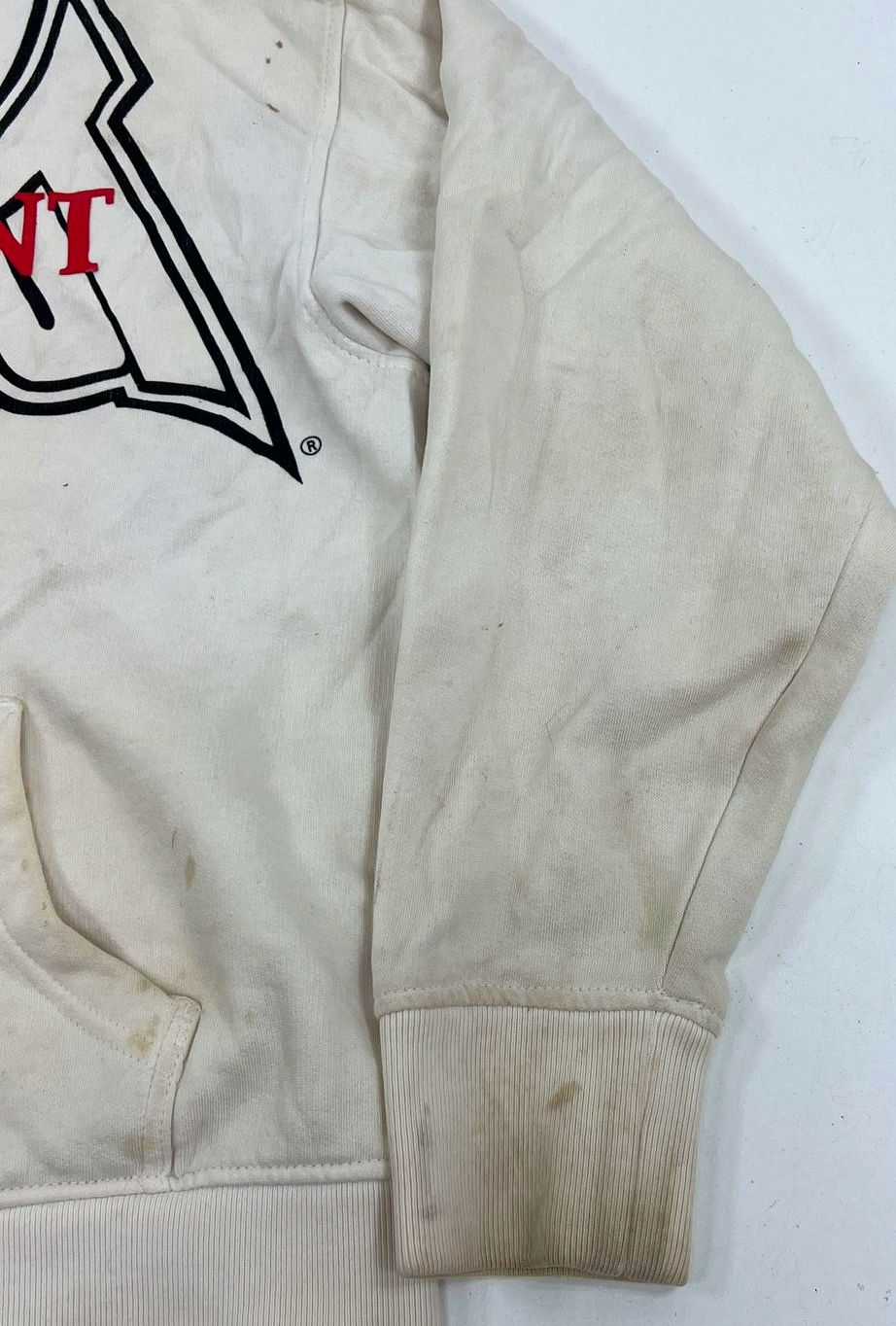 Vintage Y2K Tapout Boys Full Zip Graphic Hoodie Sweatshirt M 10/12 White MMA