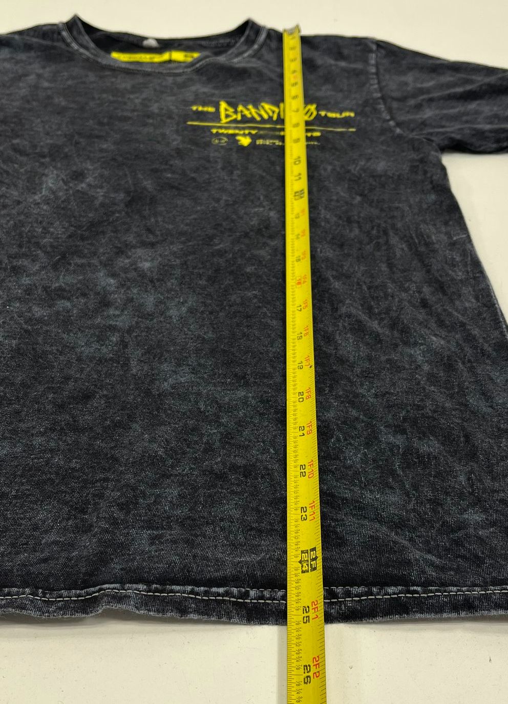 2018 Twenty One Pilots The Bandito Tour T-Shirt Acid Wash Dates Sz S