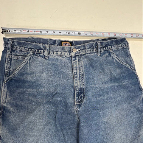 Vintage Y2K Big Smith Men's Blue Carpenter Jeans Relaxed Fit Denim Sz 44x34
