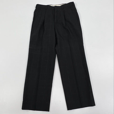 Vintage 80s John Weitz Mens Windowpane Plaid 2-Piece Suit Made in USA