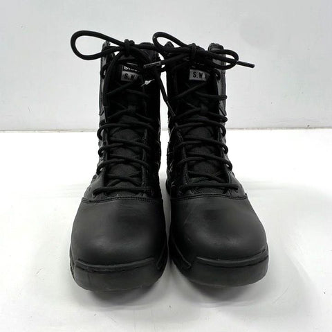Original S.W.A.T. Force 8" Side Zip Black Tactical Duty Boots Men's Size 10