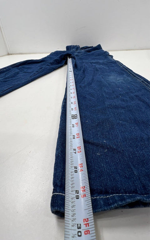 Key Apparel Denim Carpenter Workwear Overalls Dark Wash Hammer Loop Sz 18