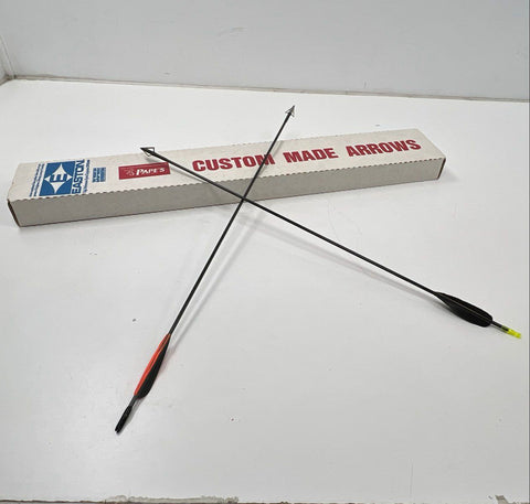 Beman Hunter Archery Arrow Lot 15 Arrows Mixed Tips Carbon Shafts Broadheads