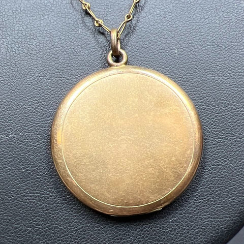Antique Bliss Bro Co. Gold Filled Locket Necklace 15.63