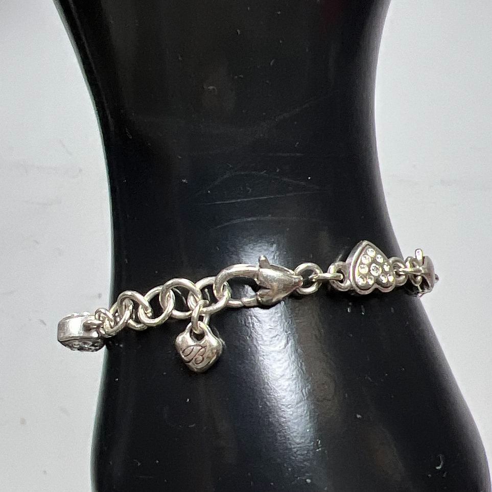 Brighton Heart Bead Charm Bracelet 12.54g