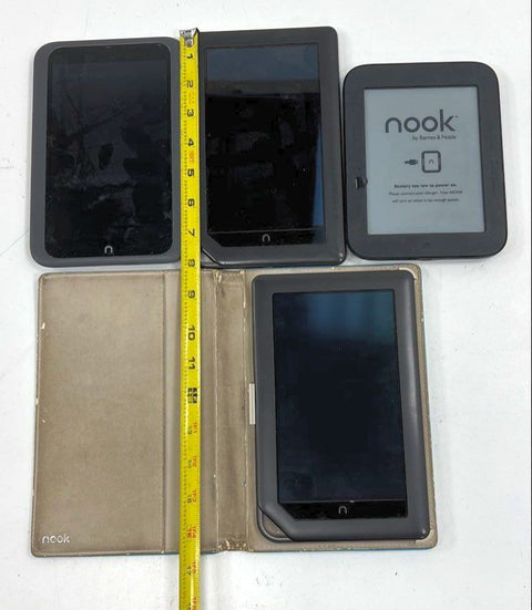 Barnes & Noble Nook Lot of 4 E-Readers Tablet Simple Touch For Parts/Repair