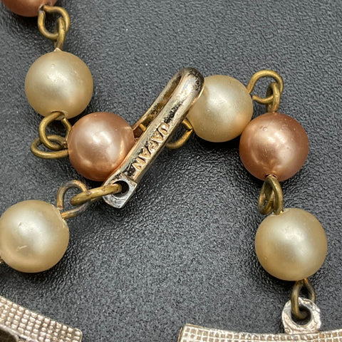 Vintage Costume Jewelry Lot 4 Necklaces Japan Multi-Strand Faux Pearl Beaded