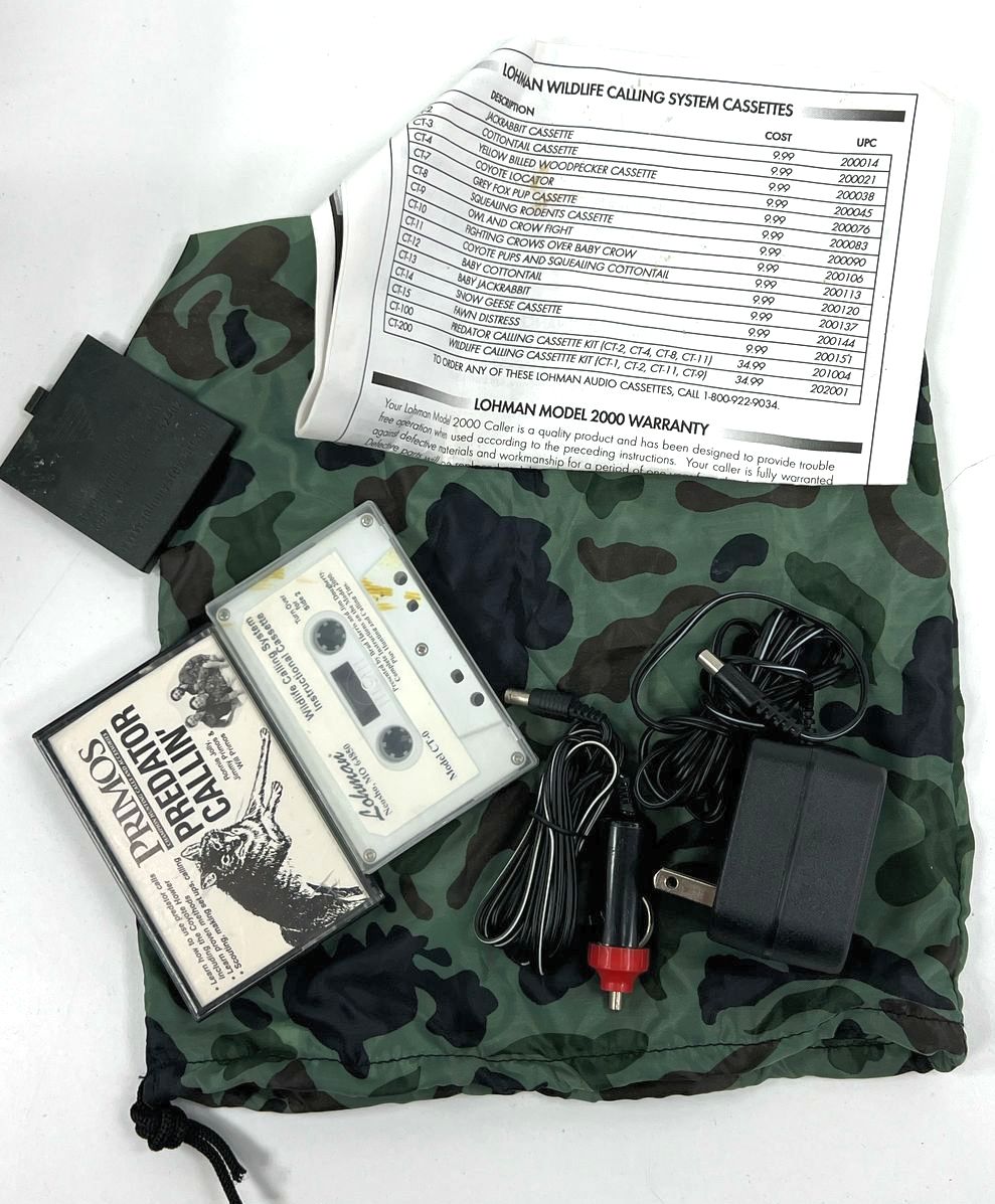 Lohman Wildlife Calling System With Cassettes & Camo Travel Case UNTESTED
