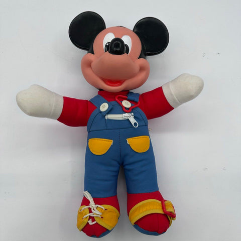 Disney Plush Lot 3 Pieces Mickey Mouse Donald Duck Goofy Vintage Mattel