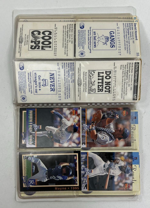 1994 Donruss KC Royals Kansas City Star Card Booklet Lot Jose Rosado Auto