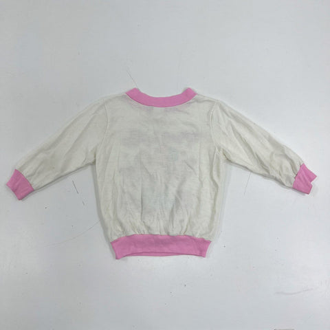 Vintage 90s Minnie Mouse Hearts Sweatshirt Jog Togs Made in USA Sz Large 6X