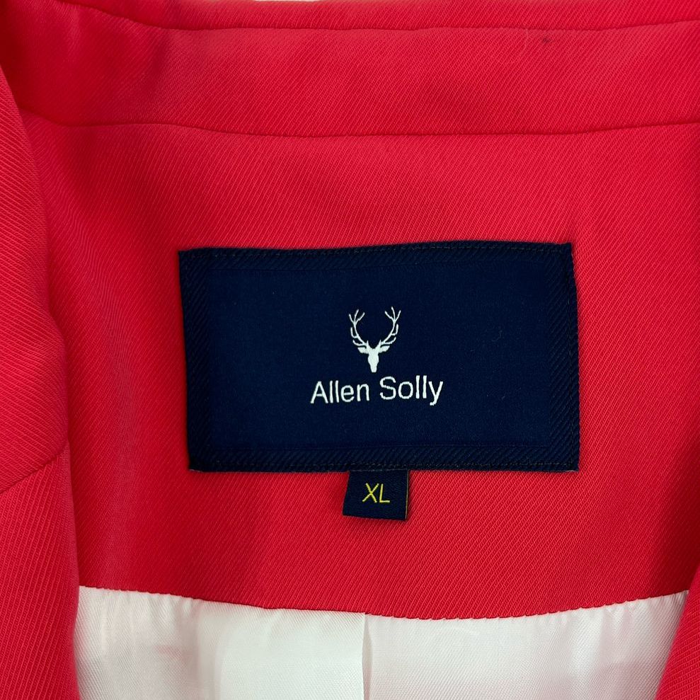 NWT Women's Allen Solly Salmon Pink Blazer Suit Jacket with Pin - Size XL