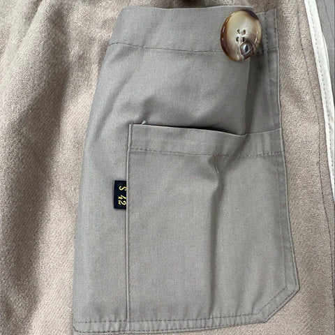 Vintage 80s Bradley Jons Men's Tan Trench Coat Belted Zip Out Liner Sz 42S