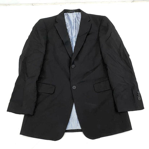Tommy Hilfiger Black 100% Wool Two Button Blazer Sport Coat Men's Size 38R