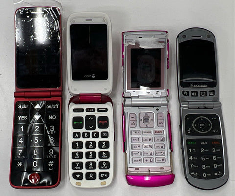 Mixed Brand Flip Phone Lot 19 Piece Samsung LG Motorola Nokia 4lb Bag Untested