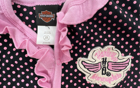 Harley Davidson Kids 5pc Lot Hat Hawaiian Shirt Pullover Shorts 24M-4T