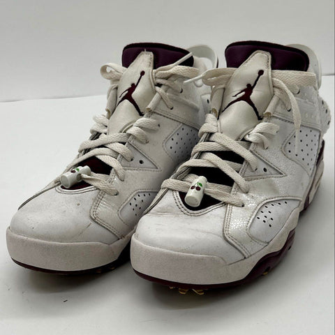 Nike Air Jordan 6 Retro Low Golf Bordeaux White Size 9