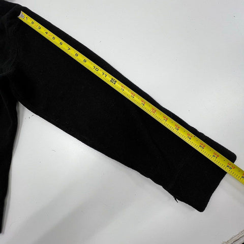 Vintage Y2K Pink Panther Women's Fleece Hoodie Black Embroidered Pullover XL