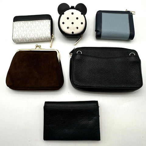 Kate Spade Michael Kors Dooney & Bourke Wallets Vintage Pouch Lot of 6 Pieces